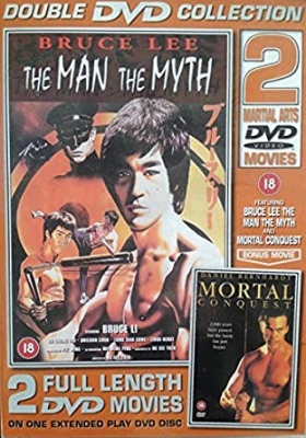 Double Martial Arts DVDs Bruce Lee The Man The Myth And Mortal Conquest RRP 5.00 CLEARANCE XL 1.00